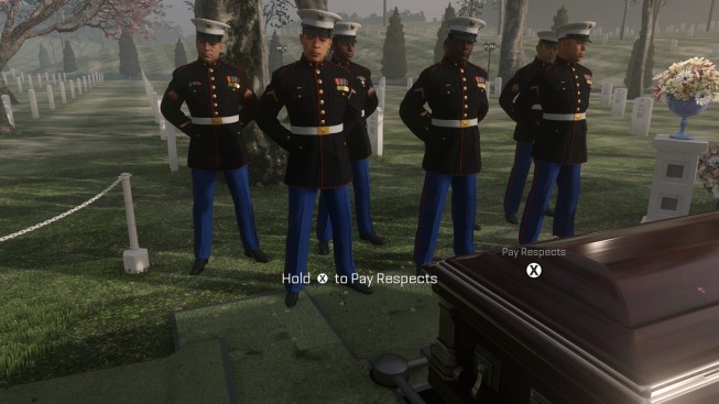 Hold X to pay respects